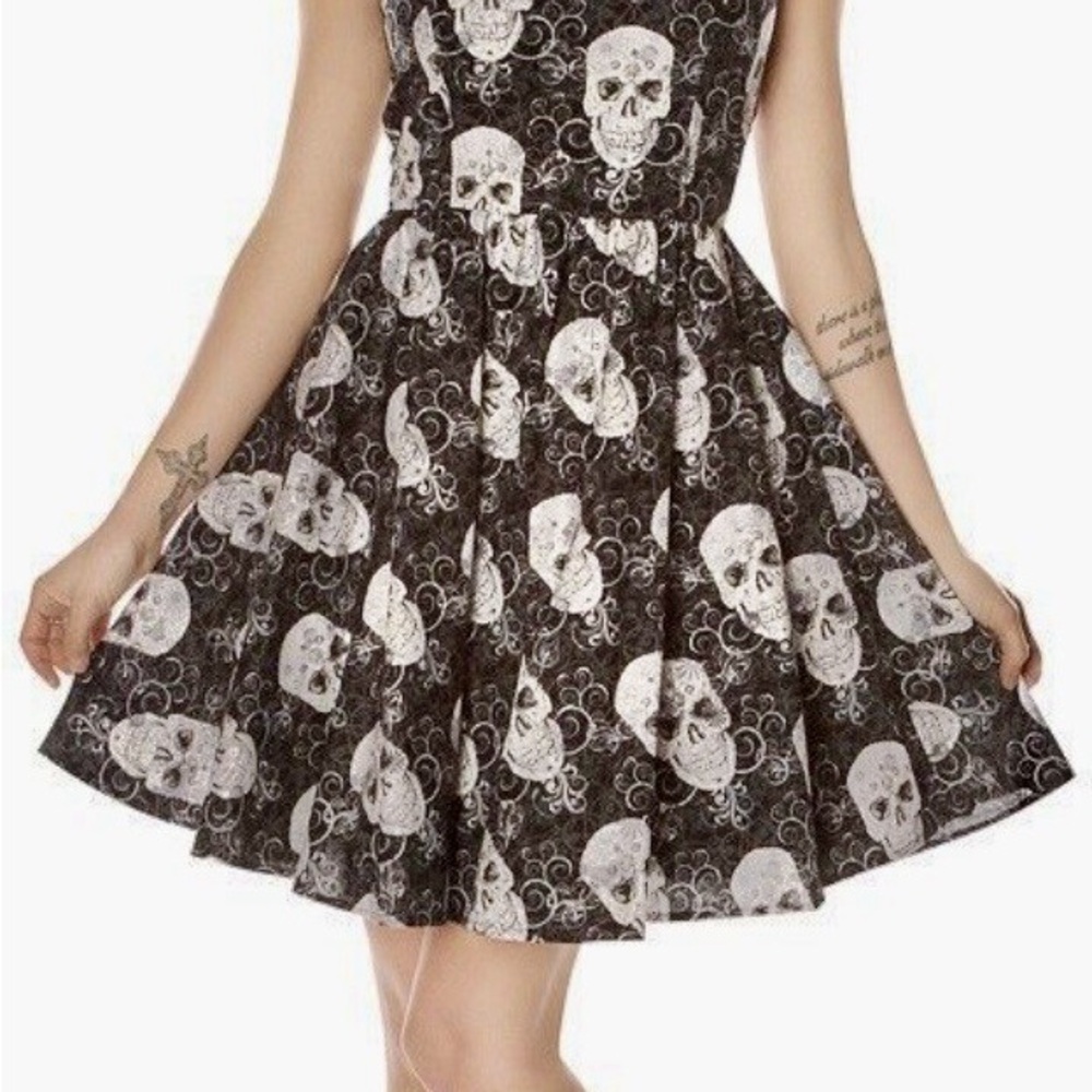 Folter Glitter Skull Dress